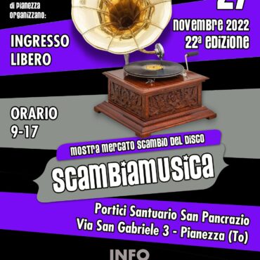 Evento Scambiamusica 27 Novembre 2022